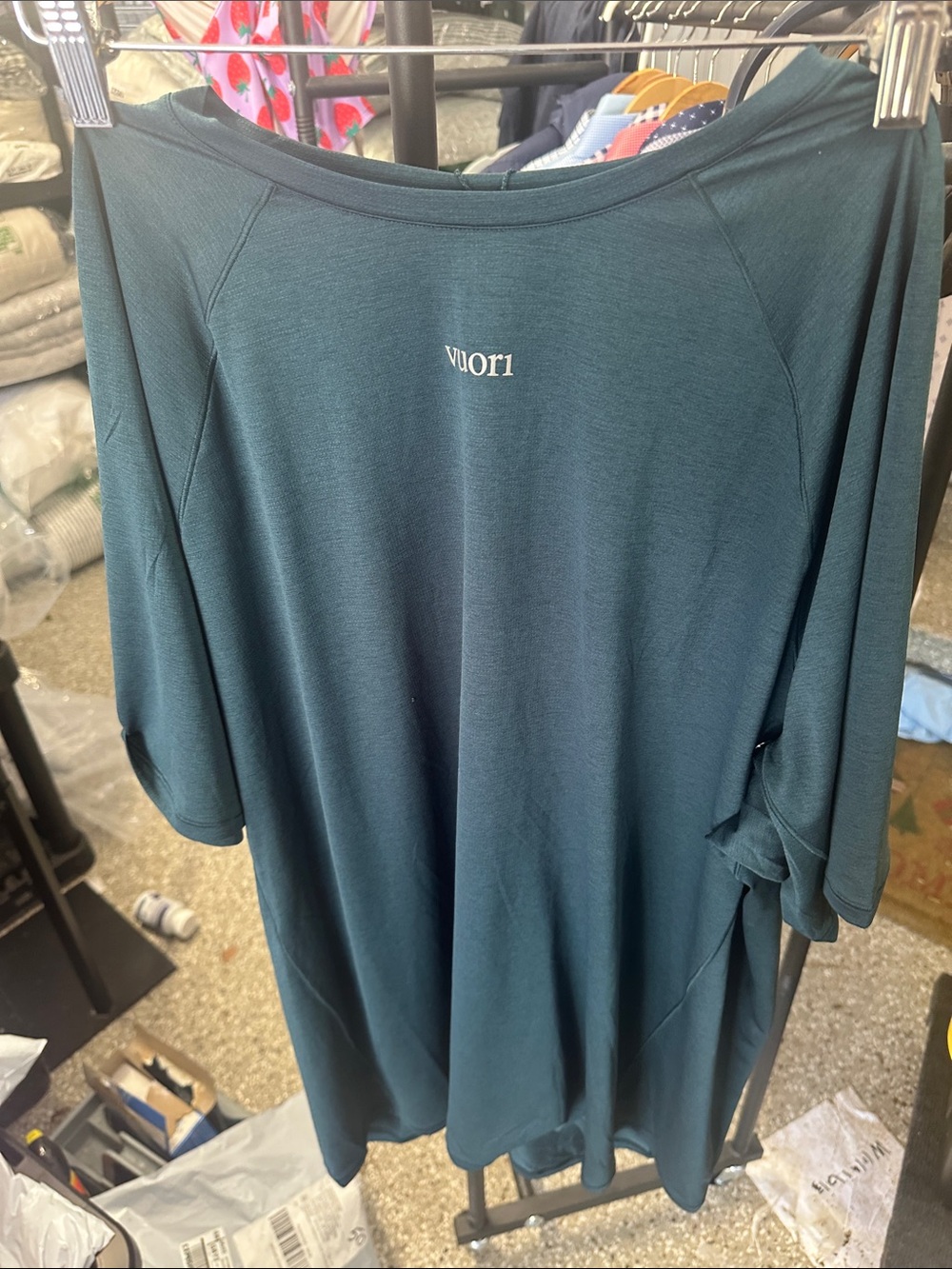 Vuori Deep Teal Short Sleeve Crew Tee